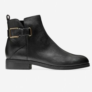Cole Haan Leather Hollyn Bootie Grandfoam footbed
